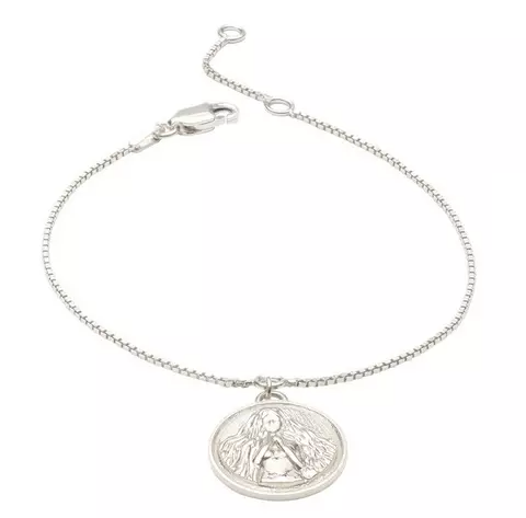 London Sterling Silver Zodiac Coin Bracelet
