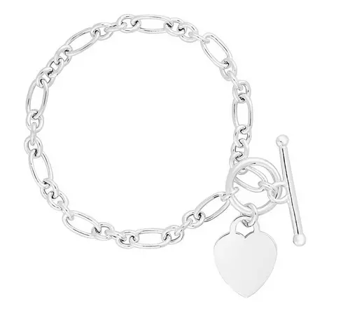 T-bar Heart Bracelet