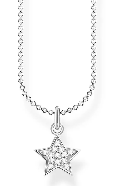 Thomas Sabo Sterling Silver and Cubic Zirconia Star Pendant Necklace