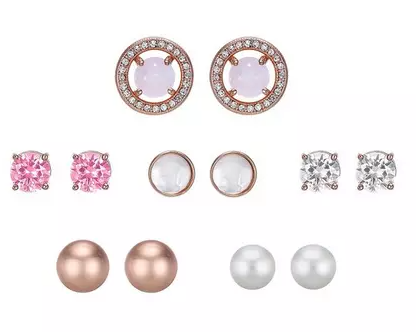 Buckley London Rose Gold Interchangeable Earrings