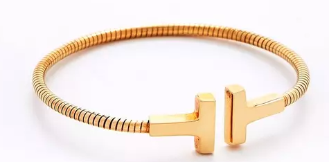 Ladies Gold Plated Sterling Silver Hinged Bangle