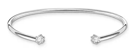 Thomas Sabo Sterling Silver and Cubic Zirconia Bangle