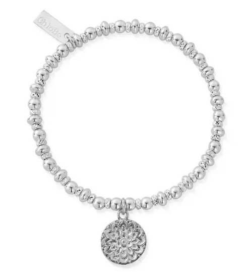 Chlobo Sterling Silver Didi Sparkle Moonflower Bracelet