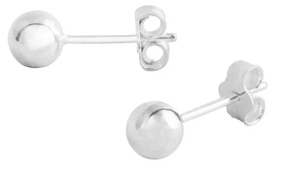 Sterling Silver 5mm Ball Stud Earrings