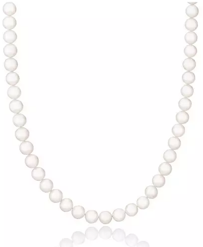 Silver Freshwater Pearl Single Row Necklace