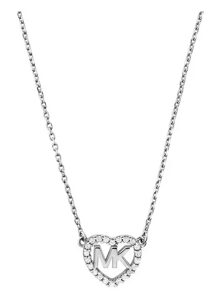 Michael Kors Love Sterling Silver Ladies Necklace