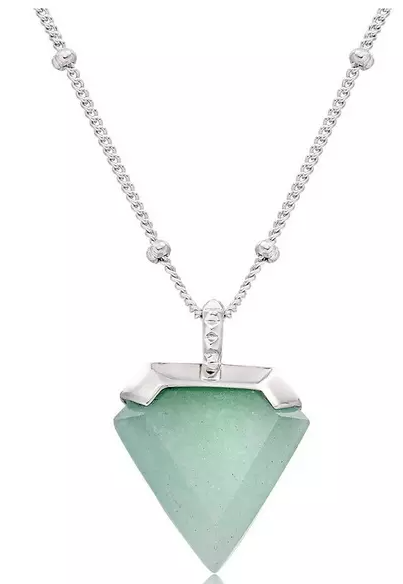 Silver Aventurine Pendant