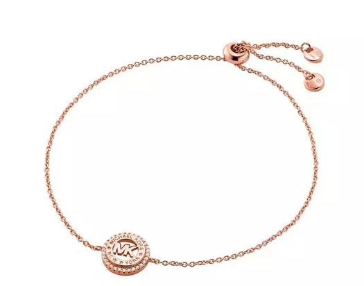 Logo Rose Tone Small Bracelet