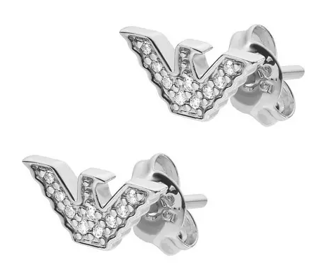 Emprio Armani Sterling Silver Ladies Earring