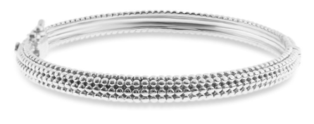 STERLING SILVER HONEY COMB BIG BRACELET