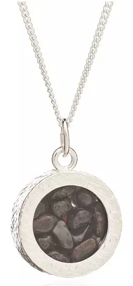 Sterling Silver Birthstone Amulet Pendant Necklace