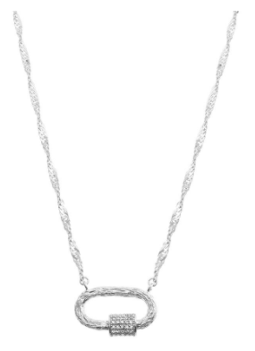 MEGA LOCK STERLING SILVER NECKLACE