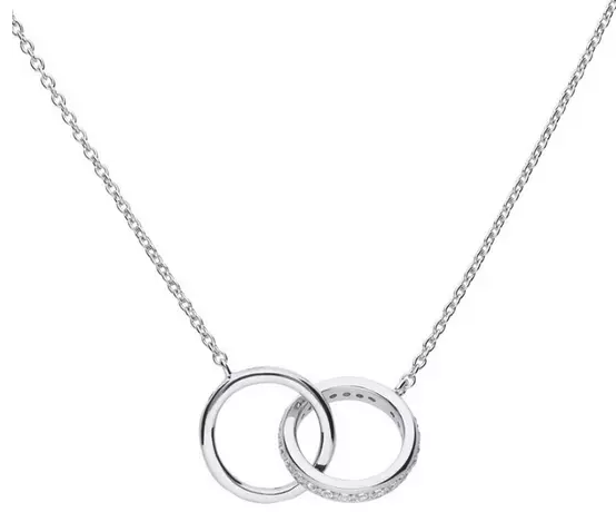 Diamonfire Interlocking Circles Necklace