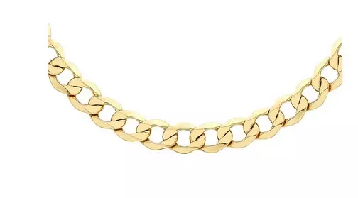 Gold Plated Sterling Silver Curb Chain