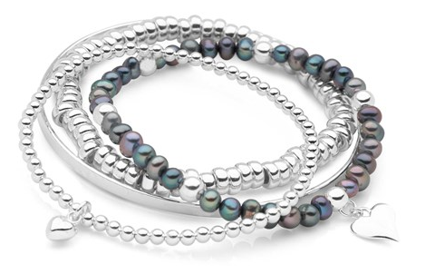 Midnight Love Bracelet Stack