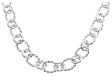 STERLING SILVER VINTAGE CHAIN NECKLACE