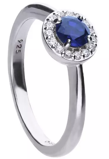 Diamonfire Cushion Cut Pave Surround Ring