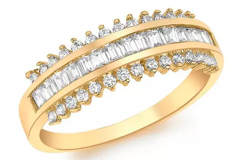 9ct Gold Cubic Zirconia Ring