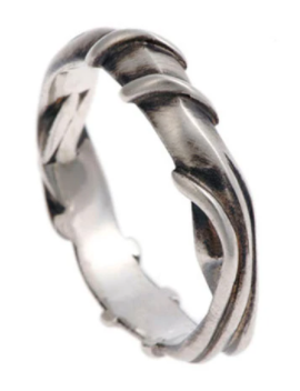 Entwine Silver Wide Ring