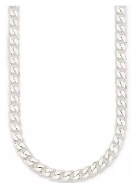Mens Sterling Silver 20 Inch 3 oz Curb Chain Necklace