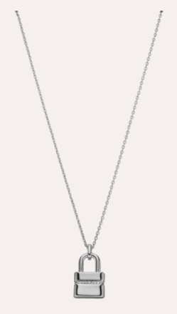 Sparkling Padlock Necklace