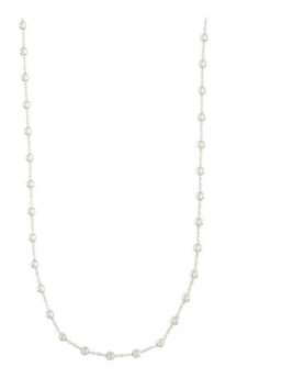Silver Rhodium Plated Delicate & Festive Necklace