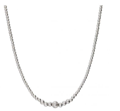 Silver Rhodium Plated Choker necklace