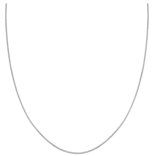 Sterling Silver Box Chain Necklace
