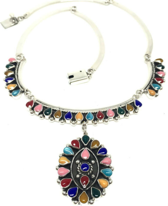 TEADROP CENTERPIECE NECKLACE