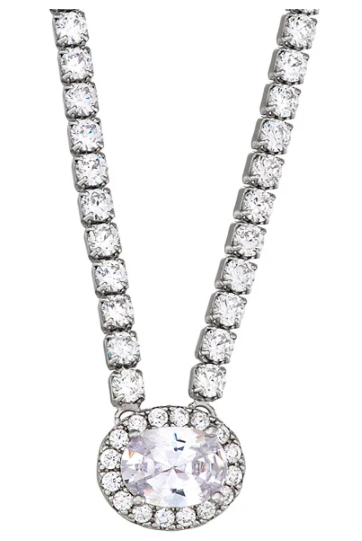 Sterling Silver Cubic Zirconia Necklace