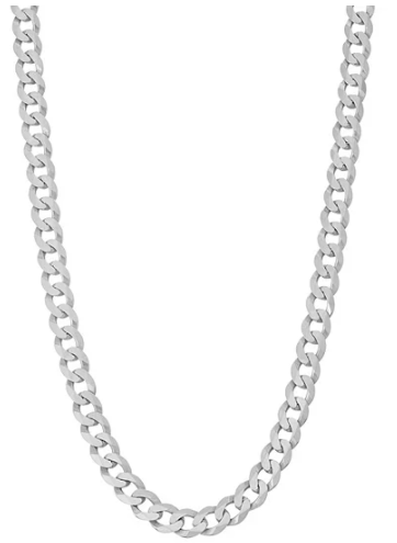 Sterling Silver Cuban Curb Chain Necklace