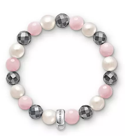 Charm Club Hematite Stone Bracelet
