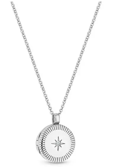 Sterling Silver 925 Polished Detail Locket